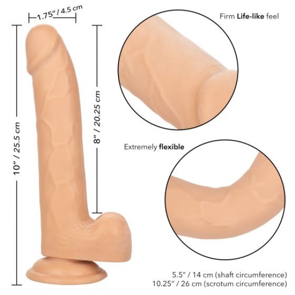 Телесный фаллоимитатор Size Queen 6 - 20,25 см.
