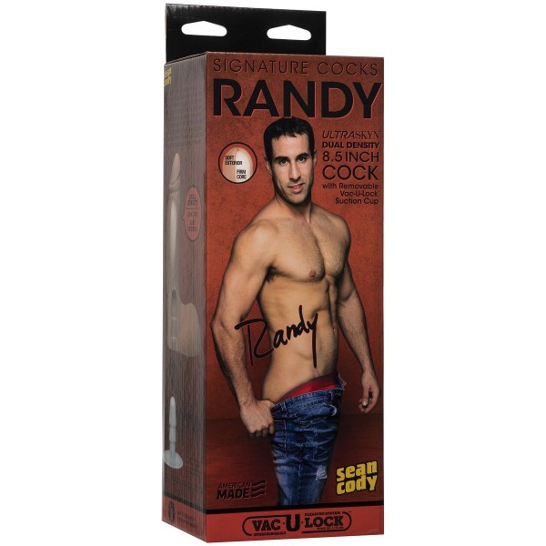 Фаллоимитатор с мошонкой Randy 8.5 ULTRASKYN Cock - 21,6 см.