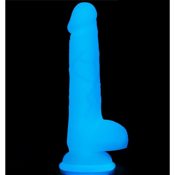Светящийся в темноте фаллоимитатор 7 Inch Lumino Play Silicone Dildo - 18 см.
