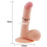 Телесный фаллоимитатор 7.5 The Ultra Soft Dude - 18 см.