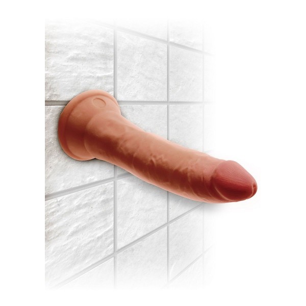 Кофейный фаллоимитатор на присоске 7 Triple Density Cock - 21 см.