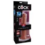 Коричневый фаллоимитатор на присоске 8 Triple Density Cock - 24,1 см.