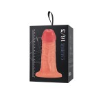 Телесный фаллоимитатор с присоской RealStick CALIBER - 16 см.