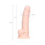 Телесный фаллоимитатор из силикона Jake G. - 20,5 см.