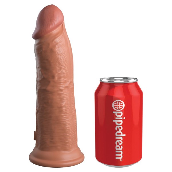 Кофейный фаллоимитатор 8 Silicone Dual Density Cock - 22,8 см.