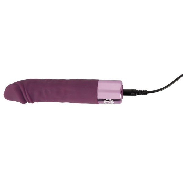 Фиолетовый вибратор-реалистик Realistic Vibe - 14,3 см.