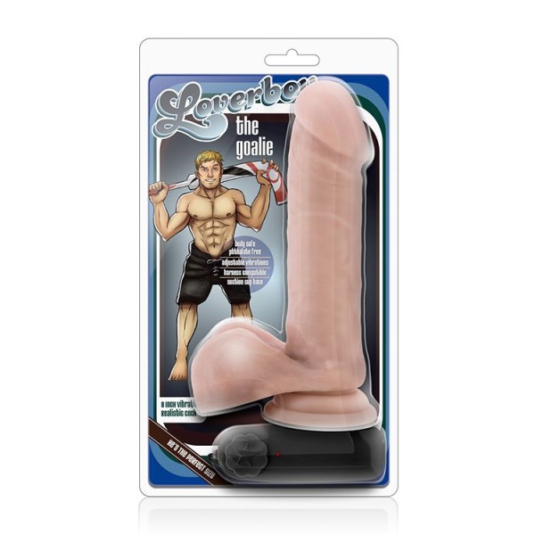 Телесный вибратор THE GOALIE 8INCH DILDO - 20,3 см.