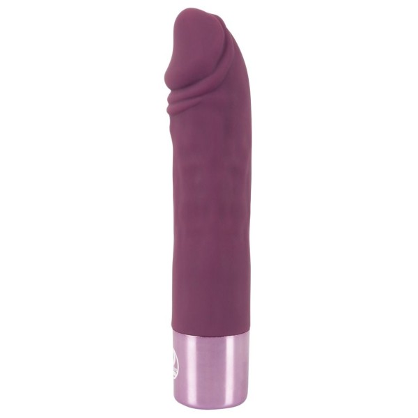 Фиолетовый вибратор-реалистик Realistic Vibe - 14,3 см.