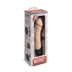 Телесный вибратор-реалистик 6.5 Girthy Realistic Vibrator - 19 см.