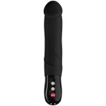 Чёрный вибратор Big Boss Black Line - 23,5 см.