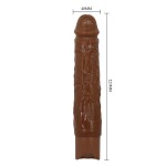 Коричневый реалистичный вибратор Osric - 22,3 см. Коричневый реалистичный вибратор Osric - 22,3 см.