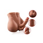 Телесный мужской торс с вибрацией и возвратно-поступательными движениями Bartlett