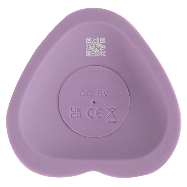 Сиреневый вибростимулятор на присоске Heart Guy - 19,5 см. Сиреневый вибростимулятор на присоске Heart Guy - 19,5 см.