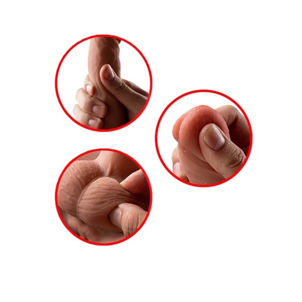 Телесный мужской торс с вибрацией и возвратно-поступательными движениями Bartlett