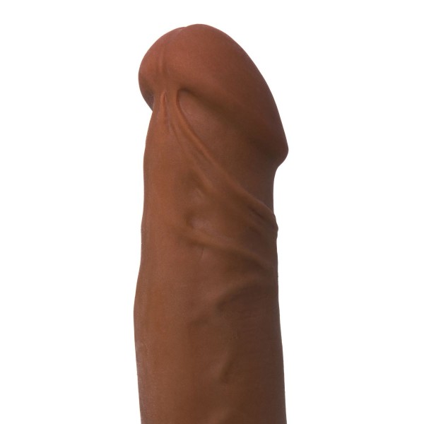 Коричневый вибратор-реалистик Mr.Lopez - 19 см.
