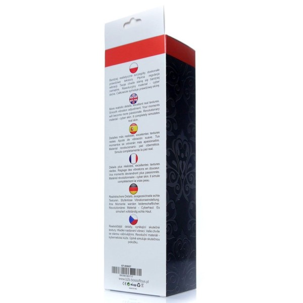 Телесный вибратор Real Skin - 23 см.