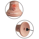 Телесный вибратор-реалистик 8 Vibrating Silicone Dual Density Cock - 22 см.