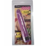 Фиолетовый вибратор-реалистик Adour Club - 22,5 см.