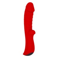 Красный вибромассажер 5 Silicone Wild Passion - 19,1 см. Красный вибромассажер 5 Silicone Wild Passion - 19,1 см.