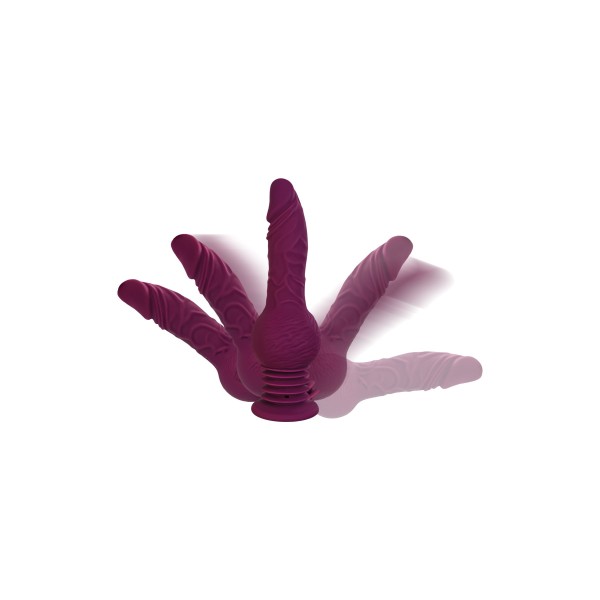 Фиолетовая мини-машина для секса Striker с пультом ДУ - 23,5 см. Фиолетовая мини-машина для секса Striker с пультом ДУ - 23,5 см.