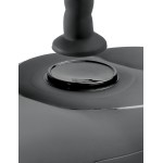 Черное надувное кресло с платформой для фиксации дилдо Body Dock Inflatable Love Seat