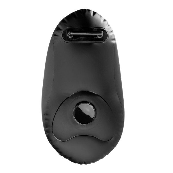 Черное надувное кресло с платформой для фиксации дилдо Body Dock Inflatable Love Seat