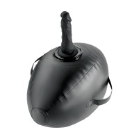 Черный надувной мяч с платформой для фиксации дилдо Body Dock Inflatable Love Ball Черный надувной мяч с платформой для фиксации дилдо Body Dock Inflatable Love Ball