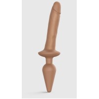 Карамельный двусторонний фаллоимитатор Strap-On-Me Dildo Plug-In Switch size L Карамельный двусторонний фаллоимитатор Strap-On-Me Dildo Plug-In Switch size L