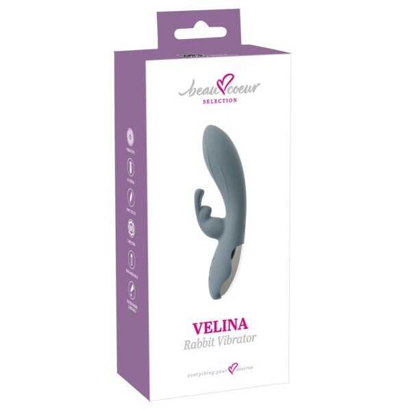 Силиконовый вибратор-кролик VELINA Rabbit Vibrator - 20 см. Силиконовый вибратор-кролик VELINA Rabbit Vibrator - 20 см.