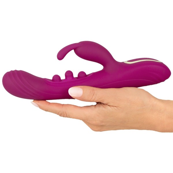 Лиловый вибратор-кролик 2 Function Vibrator Squirting - 22,5 см. Лиловый вибратор-кролик 2 Function Vibrator Squirting - 22,5 см.