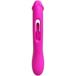 Розовый вибратор-кролик G Spot Ultra - 26,5 см.