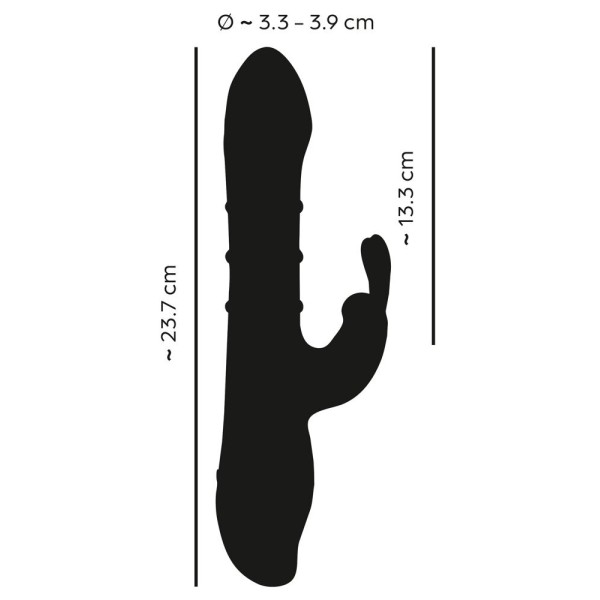 Красный вибратор-кролик с 3 подвижными кольцами Rabbit Vibrator with 3 Moving Rings - 23,7 см. Красный вибратор-кролик с 3 подвижными кольцами Rabbit Vibrator with 3 Moving Rings - 23,7 см.