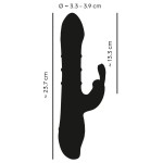 Красный вибратор-кролик с 3 подвижными кольцами Rabbit Vibrator with 3 Moving Rings - 23,7 см. Красный вибратор-кролик с 3 подвижными кольцами Rabbit Vibrator with 3 Moving Rings - 23,7 см.