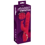 Красный вибратор-кролик с 3 подвижными кольцами Rabbit Vibrator with 3 Moving Rings - 23,7 см. Красный вибратор-кролик с 3 подвижными кольцами Rabbit Vibrator with 3 Moving Rings - 23,7 см.