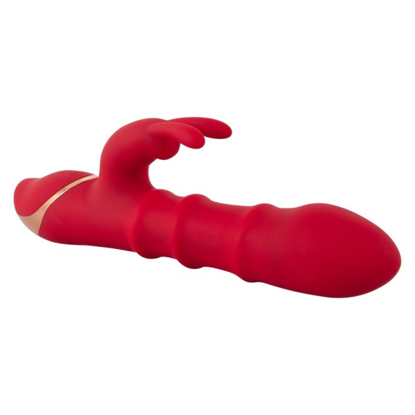 Красный вибратор-кролик с 3 подвижными кольцами Rabbit Vibrator with 3 Moving Rings - 23,7 см. Красный вибратор-кролик с 3 подвижными кольцами Rabbit Vibrator with 3 Moving Rings - 23,7 см.