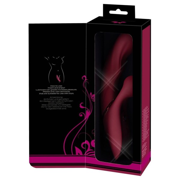 Малиновый вибратор-кролик с функцией постукивания 2 Function Rabbit Vibrator - 22,3 см. Малиновый вибратор-кролик с функцией постукивания 2 Function Rabbit Vibrator - 22,3 см.