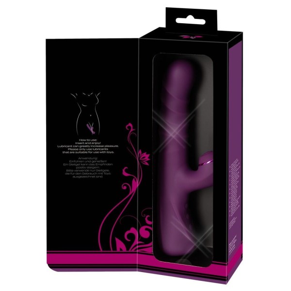 Фиолетовый вибратор-кролик с функцией постукивания и фрикциями 3 Function Rabbit Vibrator - 23,7 см. Фиолетовый вибратор-кролик с функцией постукивания и фрикциями 3 Function Rabbit Vibrator - 23,7 см.