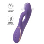 Фиолетовый вибратор-кролик Fingie с функцией Come-Hither - 21,6 см.