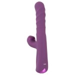 Фиолетовый вибратор-кролик с функцией постукивания и фрикциями 3 Function Rabbit Vibrator - 23,7 см. Фиолетовый вибратор-кролик с функцией постукивания и фрикциями 3 Function Rabbit Vibrator - 23,7 см.