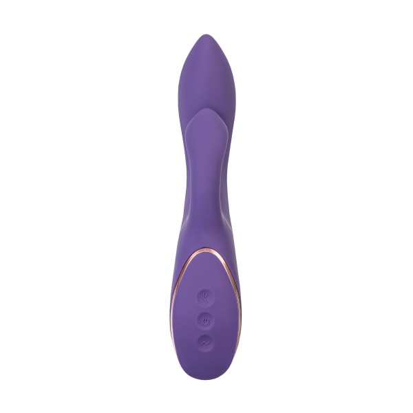 Фиолетовый вибратор-кролик Fingie с функцией Come-Hither - 21,6 см.