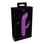 Фиолетовый мини-вибратор Dazzling - 11,8 см.