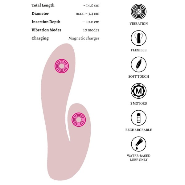 Розовый мини-вибратор CERYA Strong Mini Vibrator - 14 см. Розовый мини-вибратор CERYA Strong Mini Vibrator - 14 см.