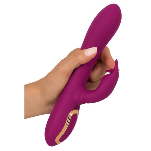 Фиолетовый вибратор 3 Function Vibrator с вращением бусин - 23 см. Фиолетовый вибратор 3 Function Vibrator с вращением бусин - 23 см.