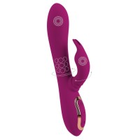 Фиолетовый вибратор 3 Function Vibrator с вращением бусин - 23 см. Фиолетовый вибратор 3 Function Vibrator с вращением бусин - 23 см.