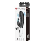 Черный вибратор-кролик Rasmussen - 19,8 см. Черный вибратор-кролик Rasmussen - 19,8 см.