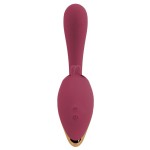 Малиновый вибратор с подвижными язычками 2 Function Vibrator - 20,6 см. Малиновый вибратор с подвижными язычками 2 Function Vibrator - 20,6 см.