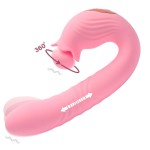 Розовый вибратор Selove Campanula с вращающимся стимулятором клитора - 18,2 см. Розовый вибратор Selove Campanula с вращающимся стимулятором клитора - 18,2 см.