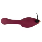 Малиновый вибратор с подвижными язычками 2 Function Vibrator - 20,6 см. Малиновый вибратор с подвижными язычками 2 Function Vibrator - 20,6 см.