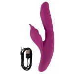Лиловый вибратор-кролик 4 Function Vibrator - 24 см. Лиловый вибратор-кролик 4 Function Vibrator - 24 см.