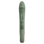 Оливковый вибратор-кролик Slim Rabbit Olive - 21,4 см. Оливковый вибратор-кролик Slim Rabbit Olive - 21,4 см.